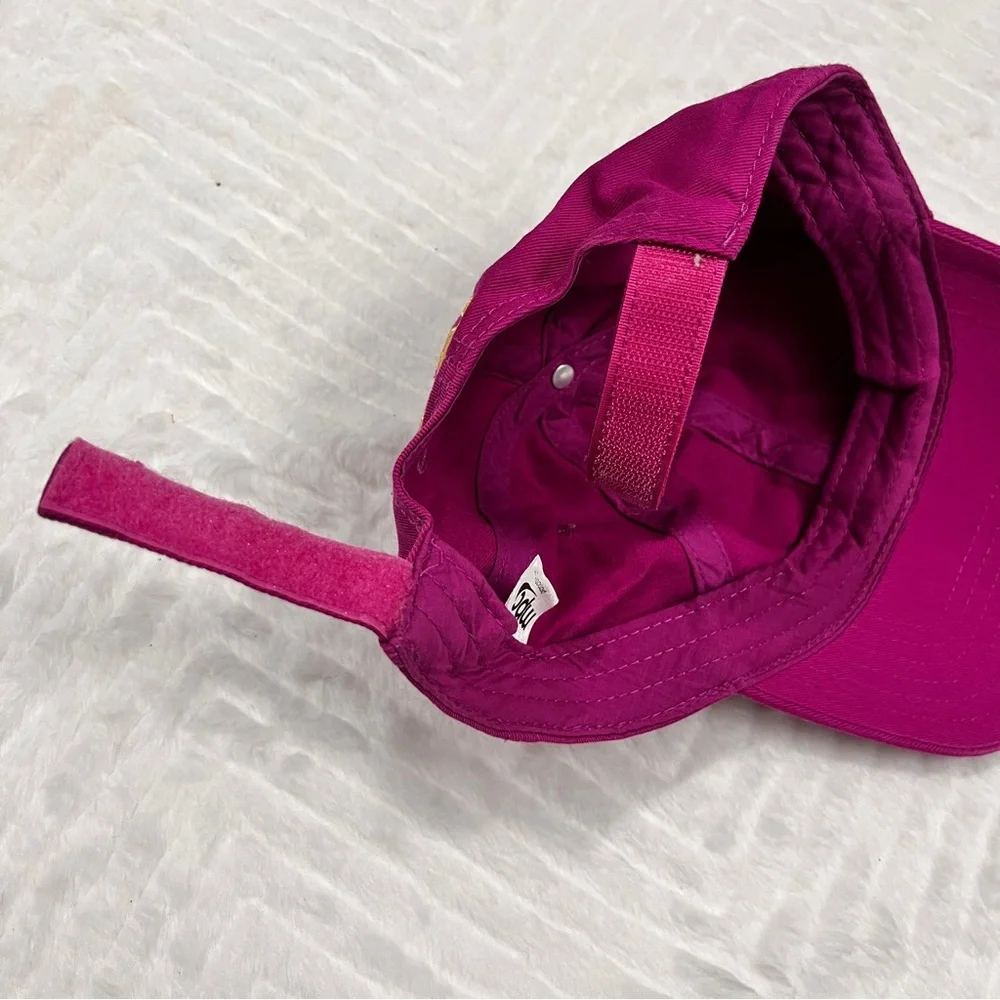 CAT Pink Baseball Cap Hat Yellow Heart Logo Girls‎ adjustable back